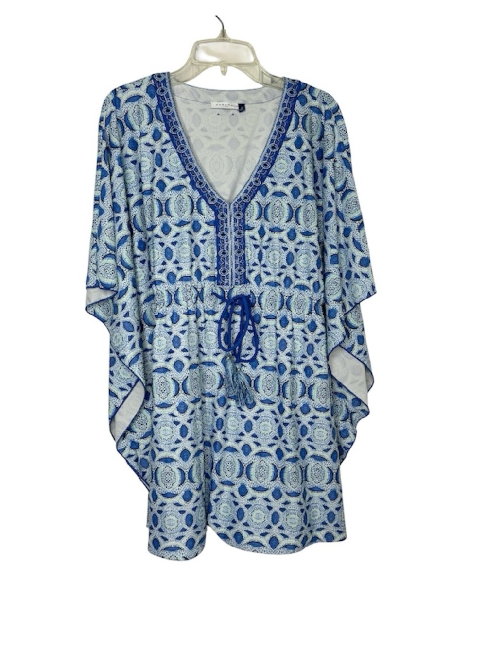 Cabana Life Women's Coverluxe Flitter Beach Swim Poncho SPF 50+ Cover Up Size S